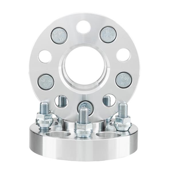 2pcs Professional Hub Centric Wheel Adapters for Scion 2013-2015 Subaru 1990-2015 Saab 2006 Silver