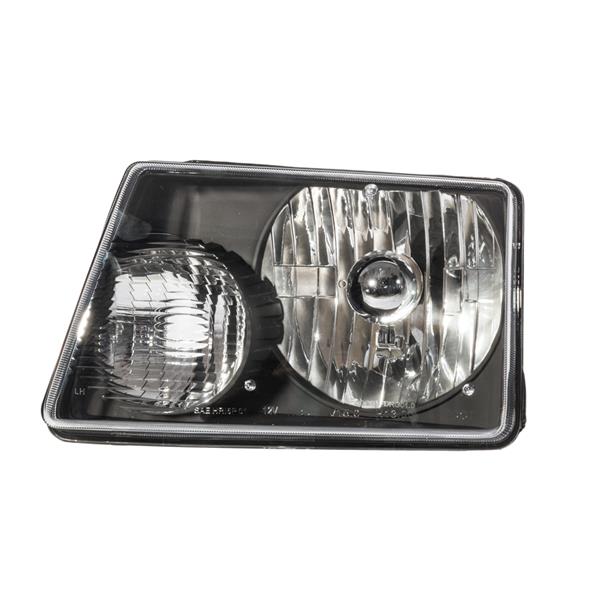 4pcs Front Left Right Car Headlights   Corner Signal Lamps for Ford Ranger 2001-2011 Black Housing & Clear Lens