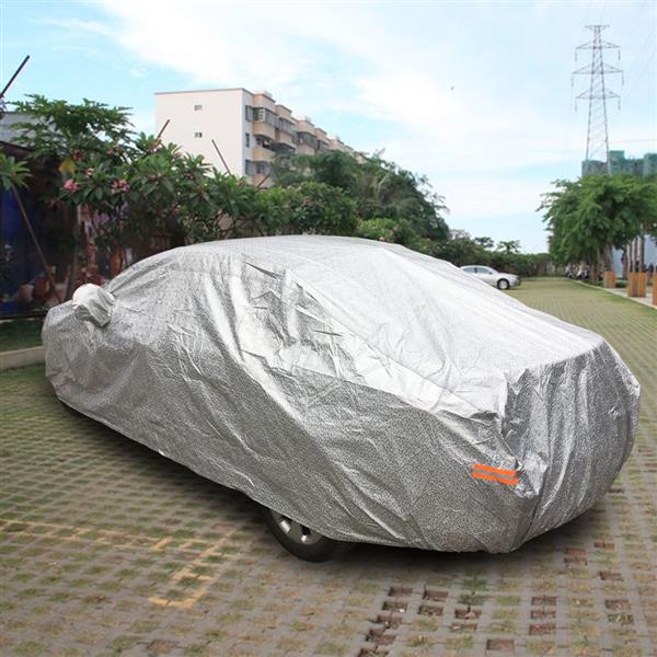 CPP Soft Aluminum Outdoor Waterproof Snow Sun Rain Ice UV Resistance Reflective Strip Car Cover with