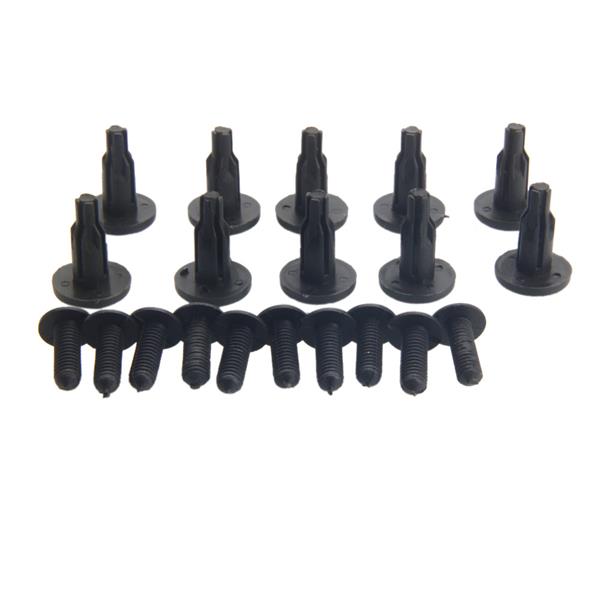 20x New Black Push-Type Molding Fender Clip Fastener Retainer For Honda Accord