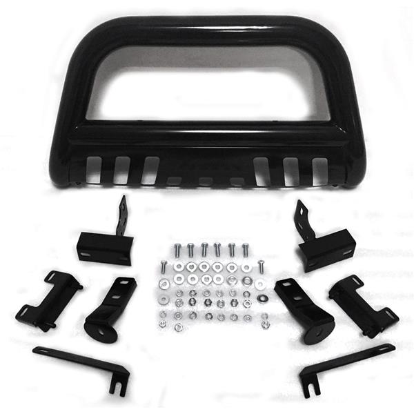 Stainless Steel Front Bumper Bull Bar Grille Guard for 09-18 Dodge Ram 1500 Black