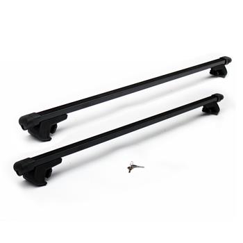 2pcs 48\\" Iron Roof Racks Black