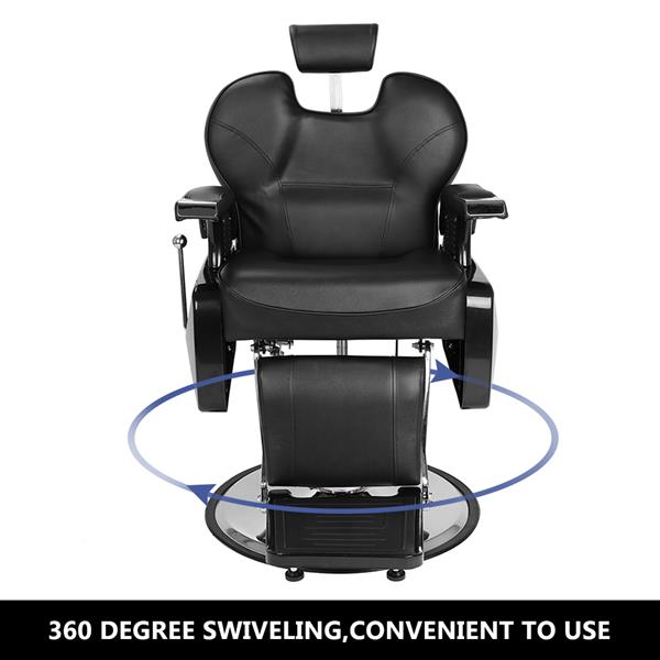 Professional Salon Barber Chair 8702A Black （Part B）
