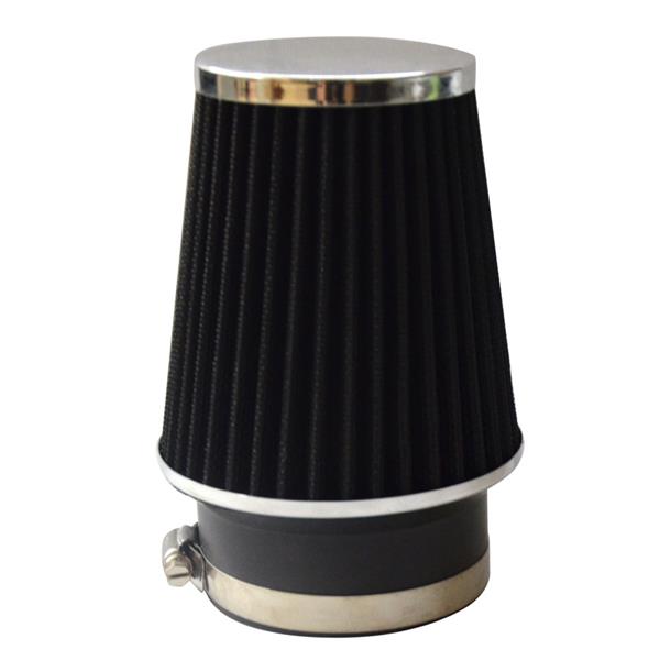 3.5 Inch Inlet Long Air Filter 89mm Black