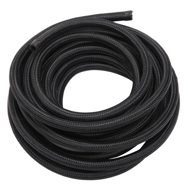 4AN 20-Foot Universal Black Fuel Pipe   10 Black Connectors