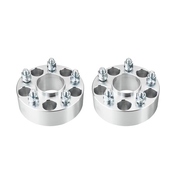 2pcs Professional Hub Centric Wheel Adapters for Infiniti 1990-2016 Nissan 1989-2016 Silver