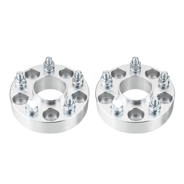 2pcs Professional Hub Centric Wheel Adapters for Infiniti 1990-2016 Nissan 1987-2017 Silver