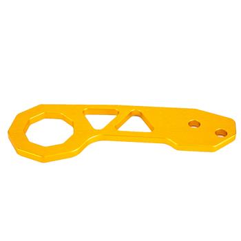 Specialized Aluminum Alloy Triangle Car Rear Tow Hook for Common Car Yellow