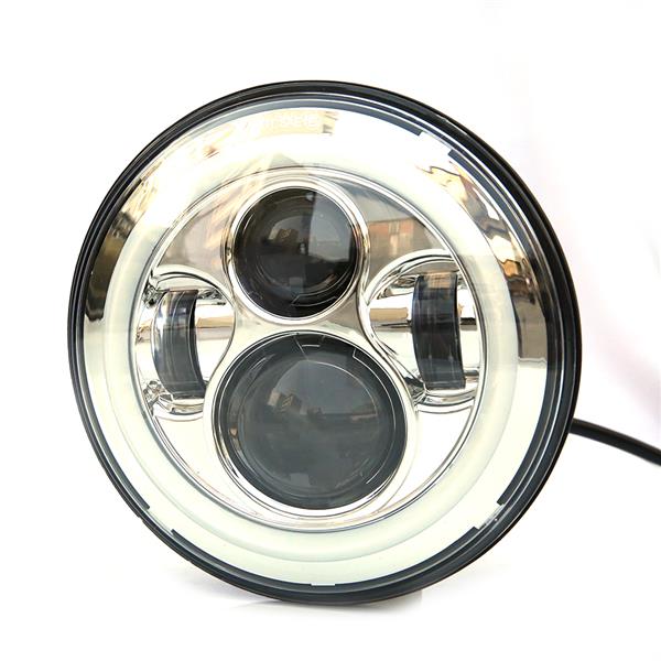 7" 45W 6500K White Light IP67 Waterproof LED Headlight with Built-in Drive for Vehicles 