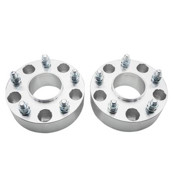 2pcs Professional Hub Centric Wheel Adapters for Dodge 1994-2003 Silver