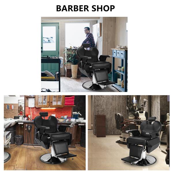 Professional Salon Barber Chair 8702A Black （Part B）