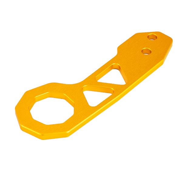 Specialized Aluminum Alloy Triangle Car Rear Tow Hook for Common Car Yellow