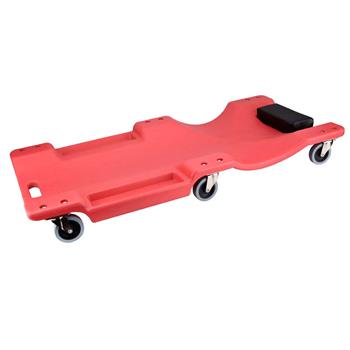 36\\" Large Wheel Plastic Creeper Tool Red
