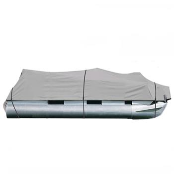 25-28ft 600D Oxford Fabric High Quality Waterproof Boat Cover with Storage Bag Gray