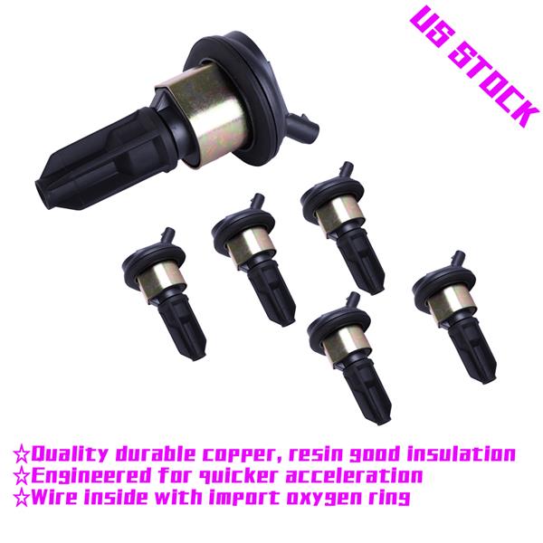 （Amazon prohibited sales）6pcs Ignition Coils for 2002-2006 CHEVROLET  2002-2006 GMC  2006-2008 ISUZU  2004-2005 BUICK  2005-2009 SAAB  2006 HUMMER UF303