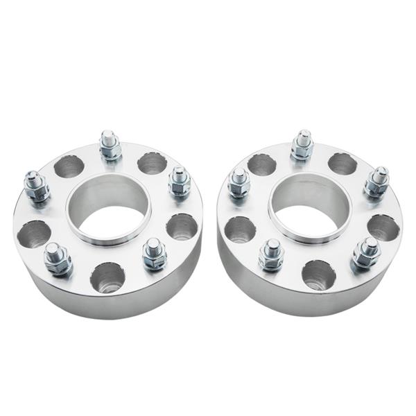 2pcs Professional Hub Centric Wheel Adapters for Dodge 1994-2003 Silver