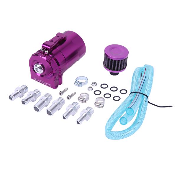 Round Oil Catch Tank Oil Catch Tank with Air Filter Purple