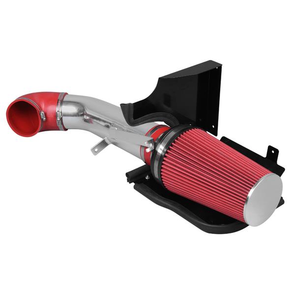 4 Inch Cold Air Intake Induction Kit Filter for GMC Chevrolet 1999-2006 V8 4.8L 5.3L 6.0L Red 