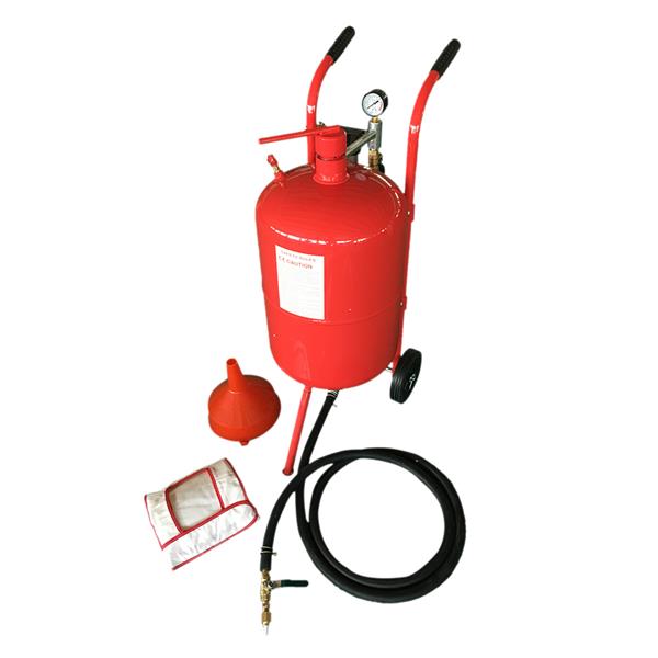 Mini 10 Gallon Portable Air Sandblaster Sand Blaster Kit High Pressure Tank Red