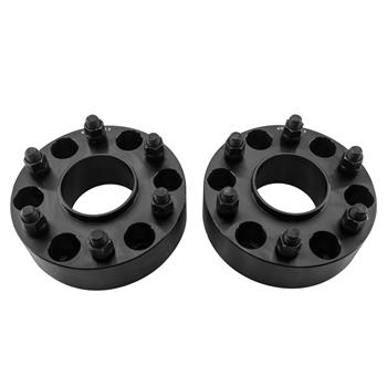 2pcs Professional Hub Centric Wheel Adapters for Chevrolet 1988-2016 Cadillac 2012-2016 GMC 1988-2016 Black