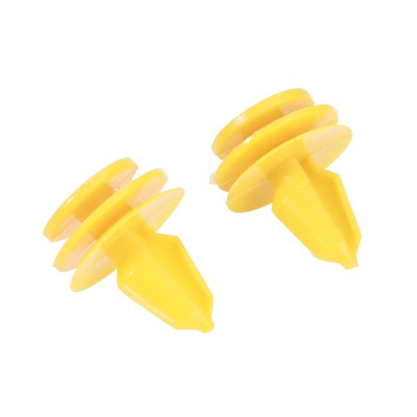 10pcs High-Strength Plastic Push Type Door Trim Liftgate Panel Clips OEM 6502991 Yellow