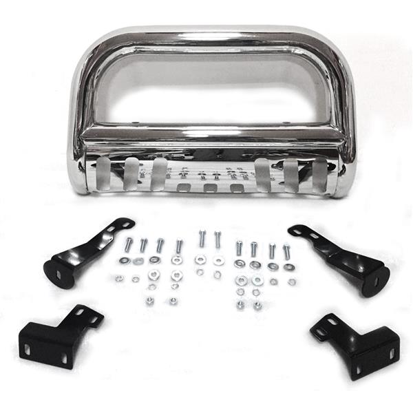 Stainless Steel Front Bumper Bull Bar Grille Guard for 05-12 Nissan Pathfinder Silver