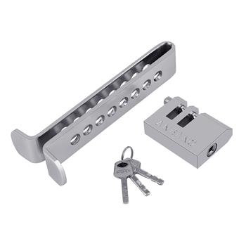 Solid Safety Lock Car Stainless Steel Brake Lock Silver & Red