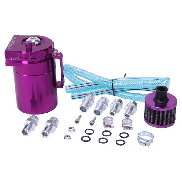 Round Oil Catch Tank Oil Catch Tank with Air Filter Purple