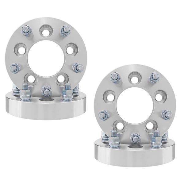 2pcs Professional Hub Centric Wheel Adapters Silver