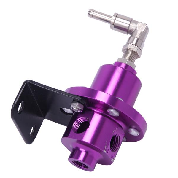 Fuel Pressure Regulator with Kpa Oil Gauge Kit Purple