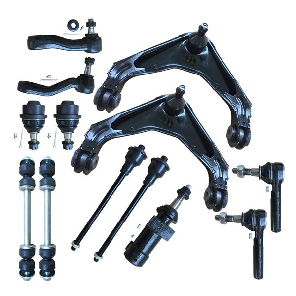 13pcs Complete Control Arm Front Suspension Kit for 00-12 CHEVROLET/GMC 03-09 HUMMER