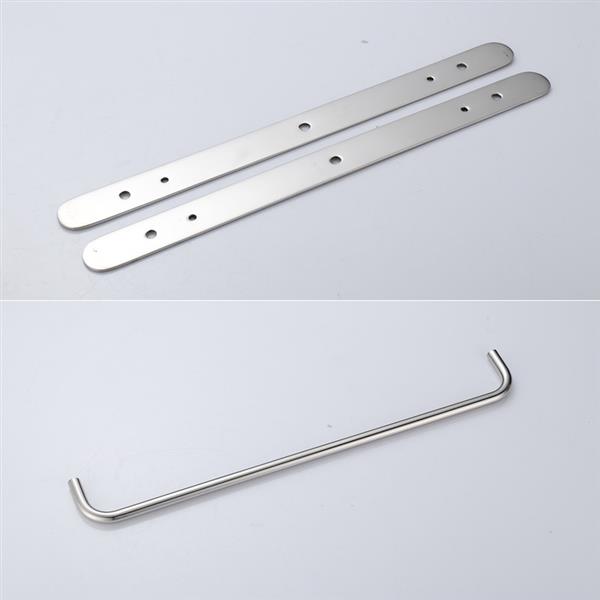 304 Stainless Steel Hand Polishing Finished Three Towel Bars Towel Rack Wall Mounted Multilayer Bathroom Accessories 17.72 inch bars KJWY003YIN-45CM