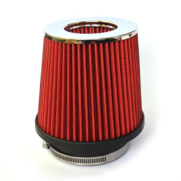 3.5 Inch Inlet Short Air Filter 89mm Red