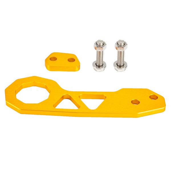 Specialized Aluminum Alloy Triangle Car Rear Tow Hook for Common Car Yellow