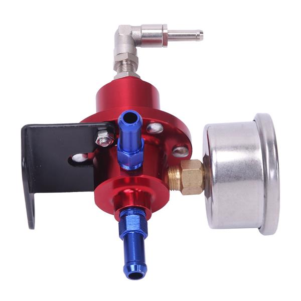 Fuel Pressure Regulator with Kpa Oil Gauge Kit Red