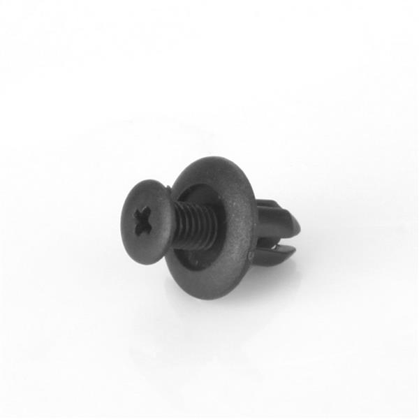 10x New Black Plastic Nylon Fastener Rivet Push-Type Retainer Clip FOR Mazda