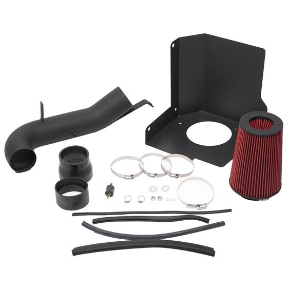 3.5" Air Intake Kit For Gmc/Chevrolet Silverado 2007-2008 Sierra 4.8L/5.3L/6.0L/6.2L V8 Red   Black