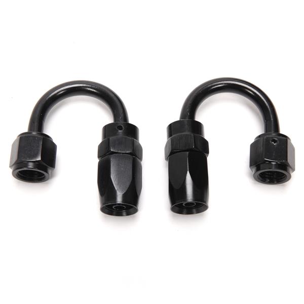 4AN 20-Foot Universal Black Fuel Pipe   10 Black Connectors