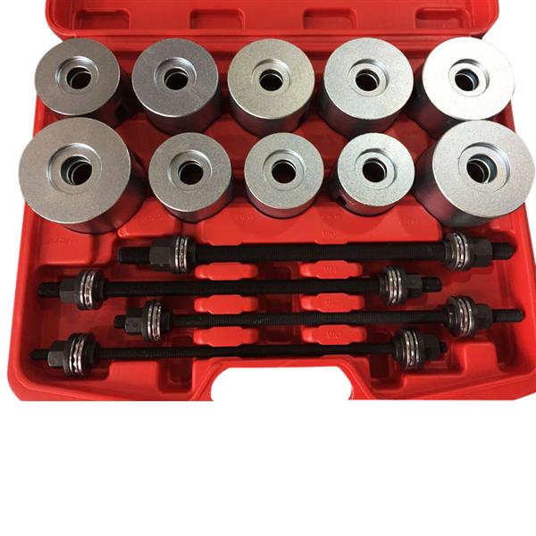 27pcs Universal Press & Pull Sleeve Kit Bush Bearing Removal Insertion Tool Set