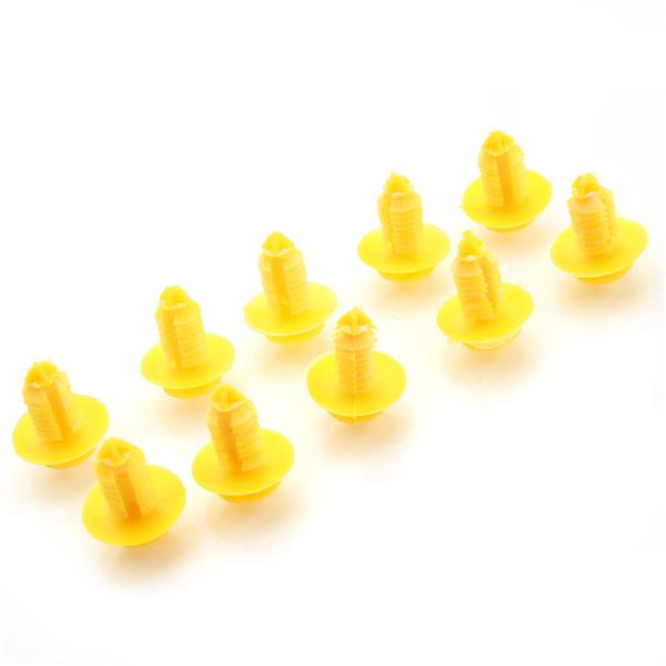 10 Yellow Door Panel Retainer Clip Rivet Fastener For 94 95 96 97 Ford Windstar