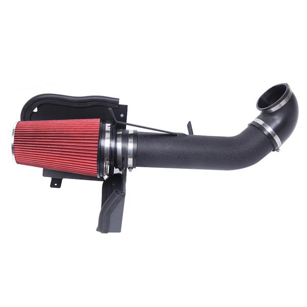 4" Intake System Kit for GMC/Chevrolet 1999-2006 V8 4.8L/5.3L/6.0L Black   Red