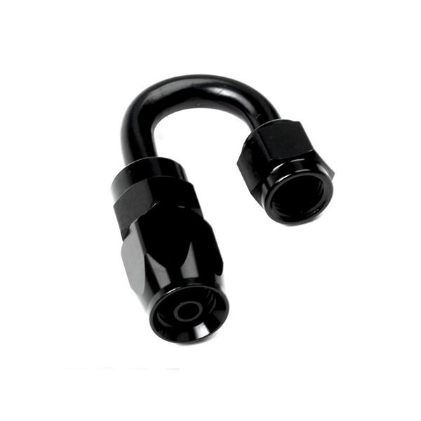 Universal AN-6 180 Degree Swivel Hose End Black