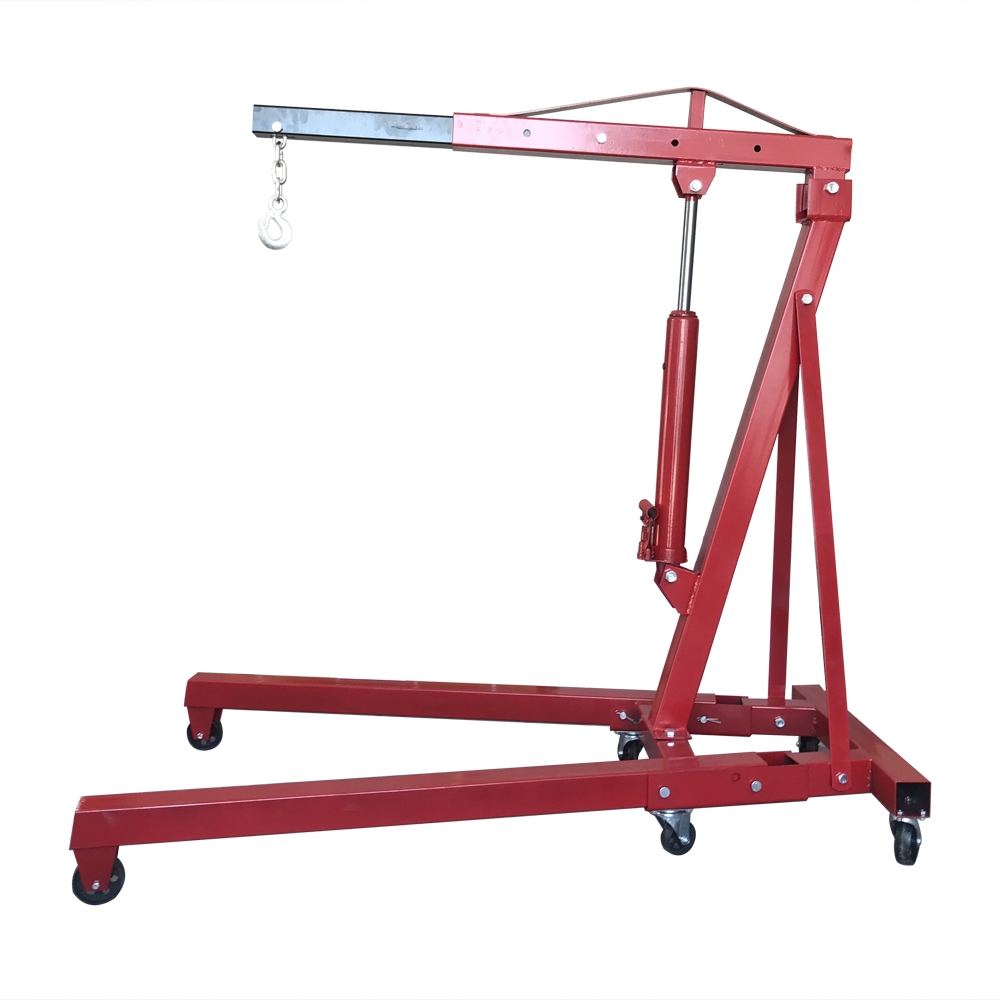 2 TON Engine Motor Hoist Cherry Picker Shop Crane Lift Red view 2