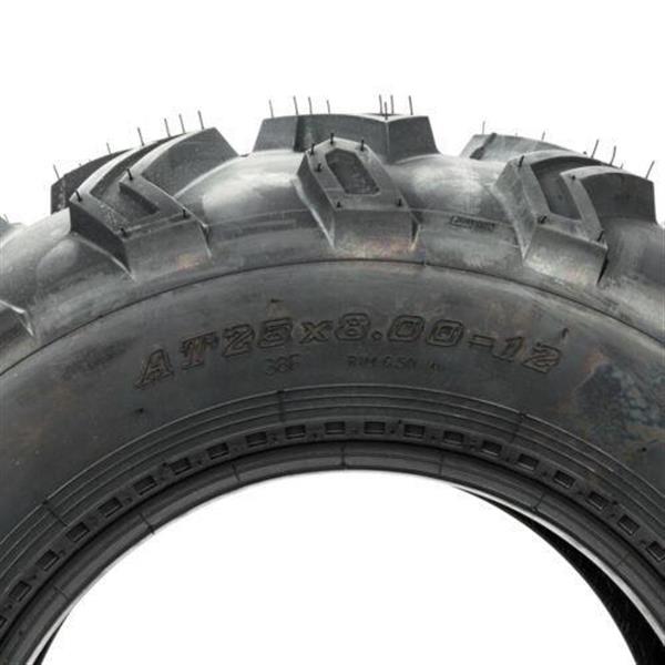 Two New ATV/UTV Tires of 25x8-12 Front /6PR  with warranty  TL