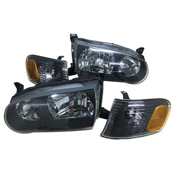 TO2530137 Headlights Corner Signal Lights 4PCS FOR Toyota Corolla S CE LE BLACK