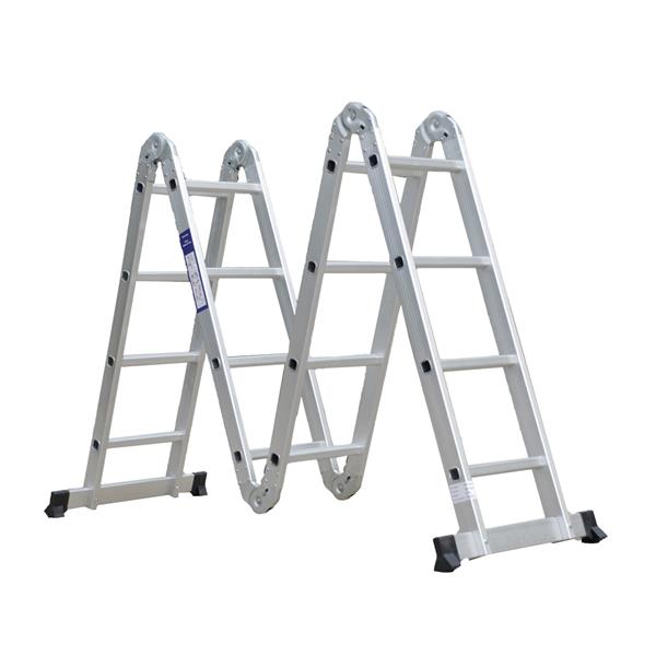 15.5FT Aluminum Multi Purpose Ladder Extension Folding Telescoping Telescopic Home  Industrial