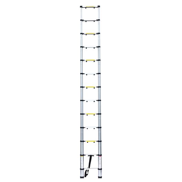 12.5 Ft Multi Purpose Aluminum Ladder Extend Telescopic Garden Tool Portable