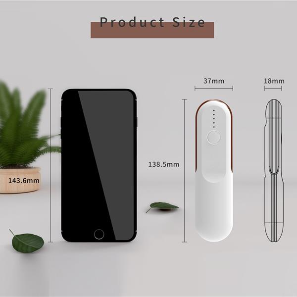 便携式杀菌灯 蓝光 LED灯珠（3636 3颗*0.5瓦)   锂电池(1节*500mAh) 电压DC5V-3