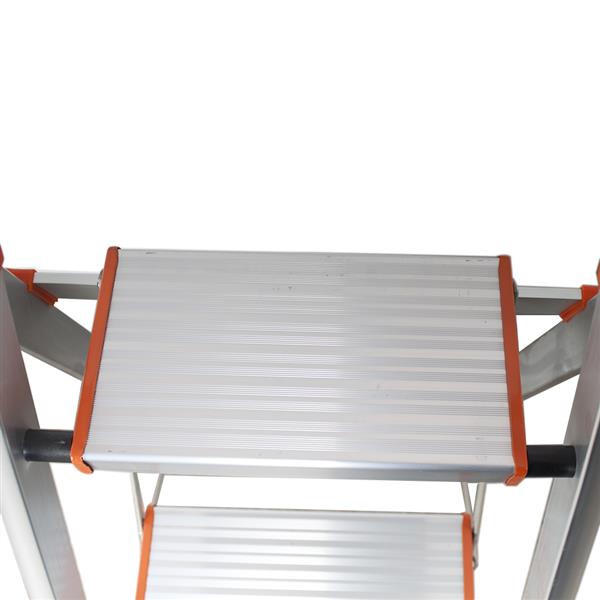 Non-slip 2 Step Aluminum Ladder Folding Platform Stool 330 lbs Load Capacity