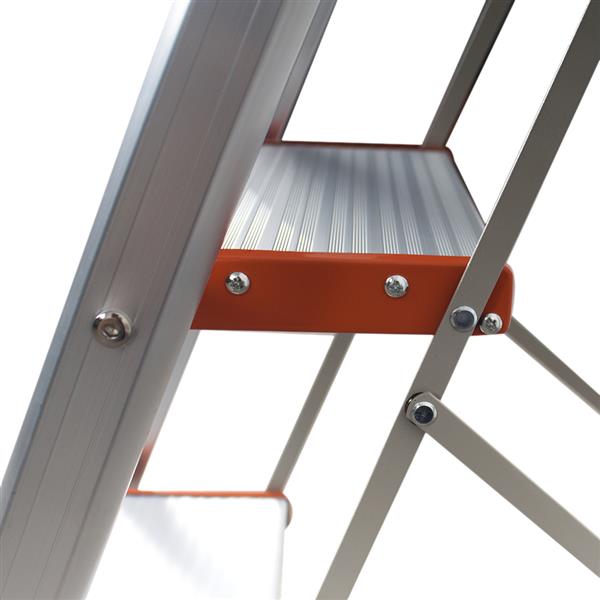 Non-slip 2 Step Aluminum Ladder Folding Platform Stool 330 lbs Load Capacity